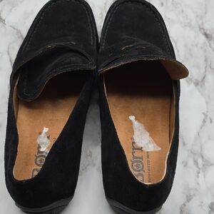 Born Women's Black Suede Slip-On Loafers